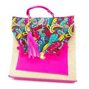 One of a kind stylish chiapaneco Jute crossbody handbag